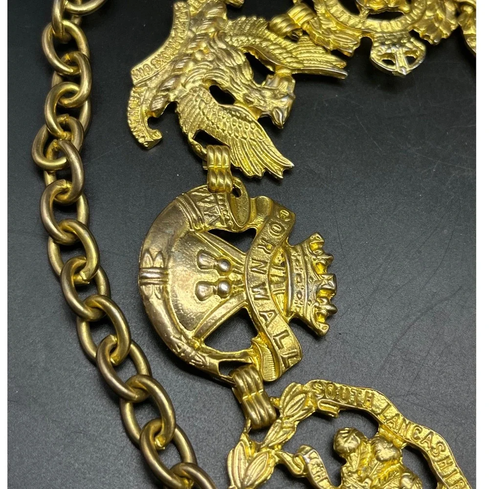 British Army Regimental Badge Link Belt  Prince of Wales Volunteers - Picture 3 of 6